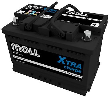 Baterie Auto MOLL X-tra Charge 75 Ah