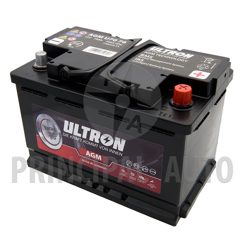 Baterie auto ULTRON Start Stop AGM 70 Ah 278x175x190 mm