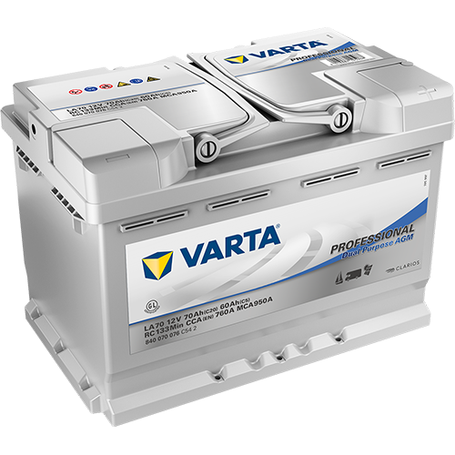 VARTA Professional Dual Purpose AGM Gel 70 Ah, dim: 278x179x190 mm