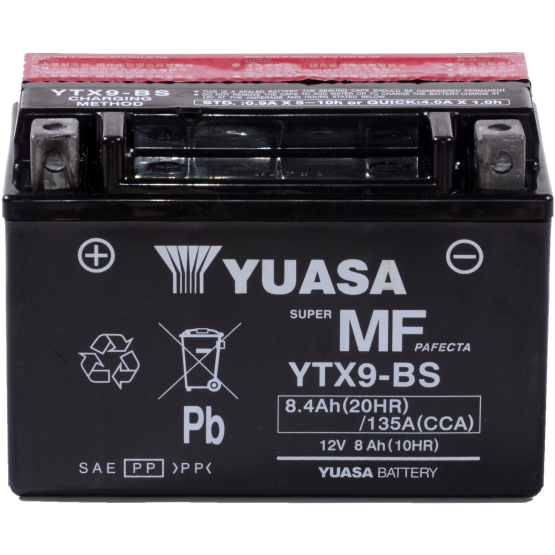 Baterie moto Yuasa AGM 12V 8.4Ah (YTX9-BS)